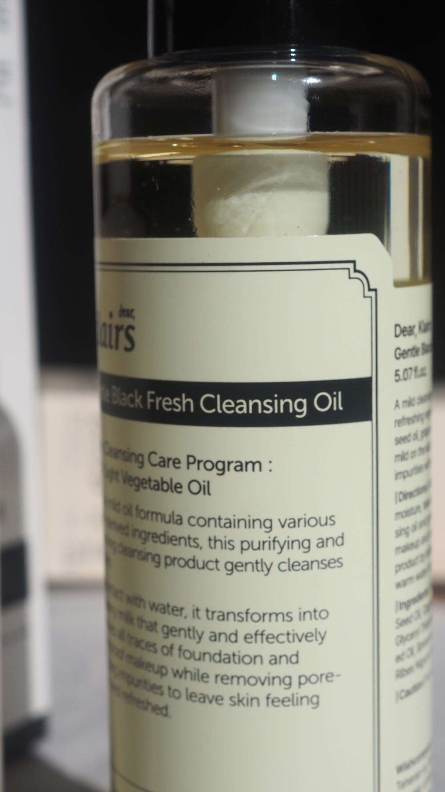 Klairs Gentle Black Fresh Cleansing Oil (150ml)